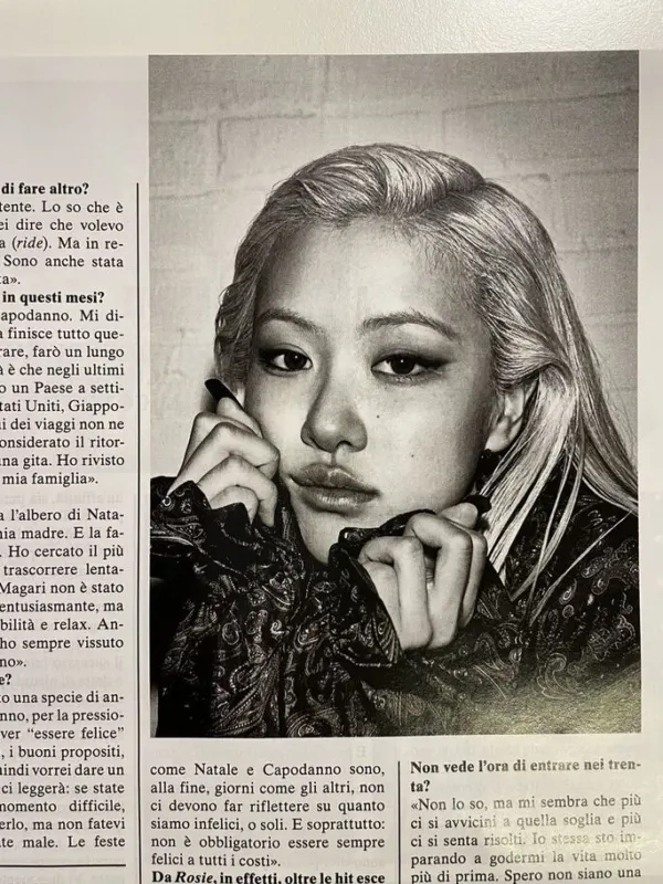 Журнал Vanity Fair с k-pop звездой Rose, фото 4 из 6