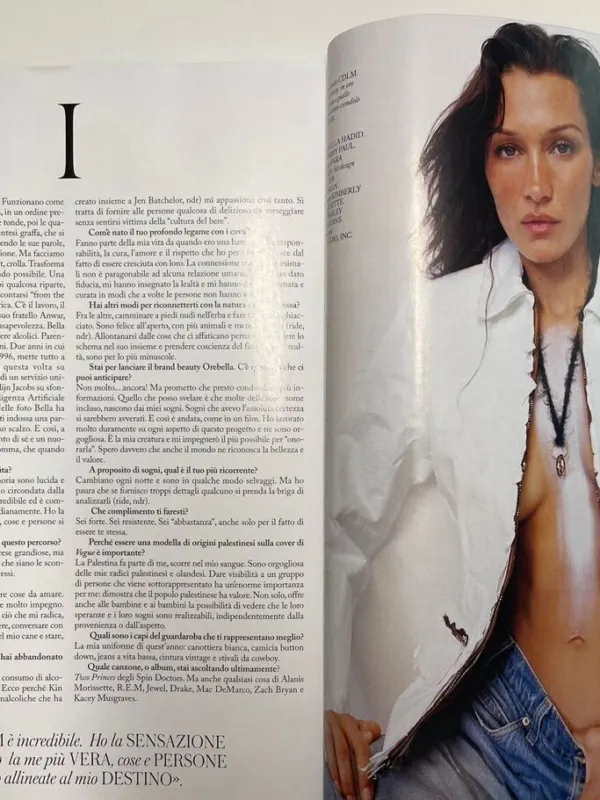 Журнал Vogue Italia с Беллой Хадид, фото 4 из 8